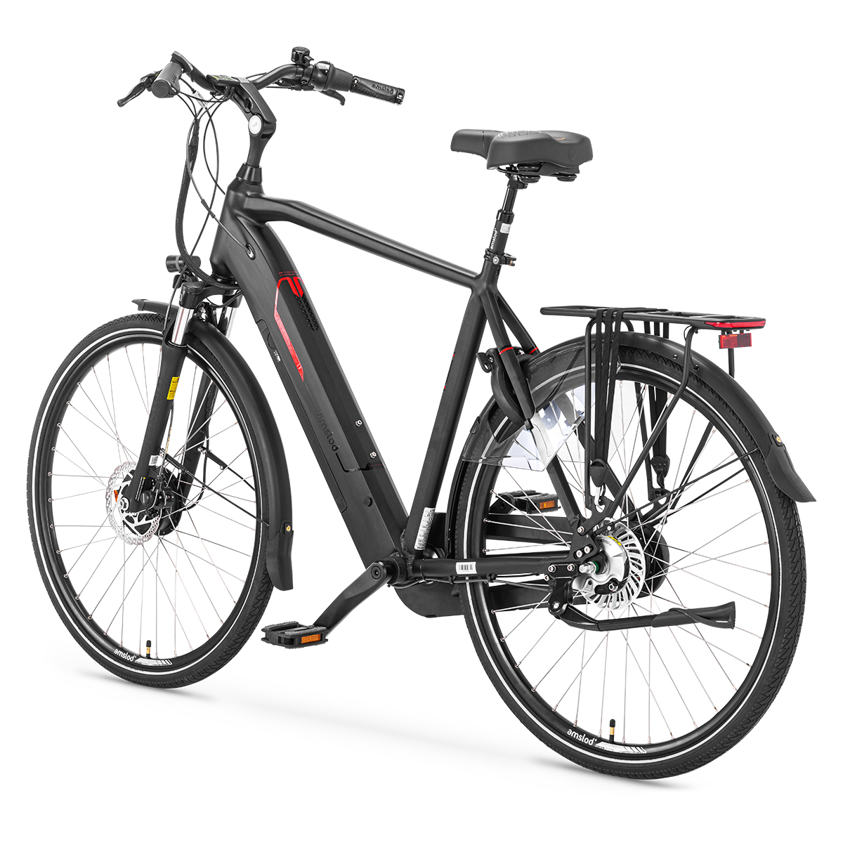 afbeelding Amslod elektrische fiets comfort flow highland electrische fiets heren 5