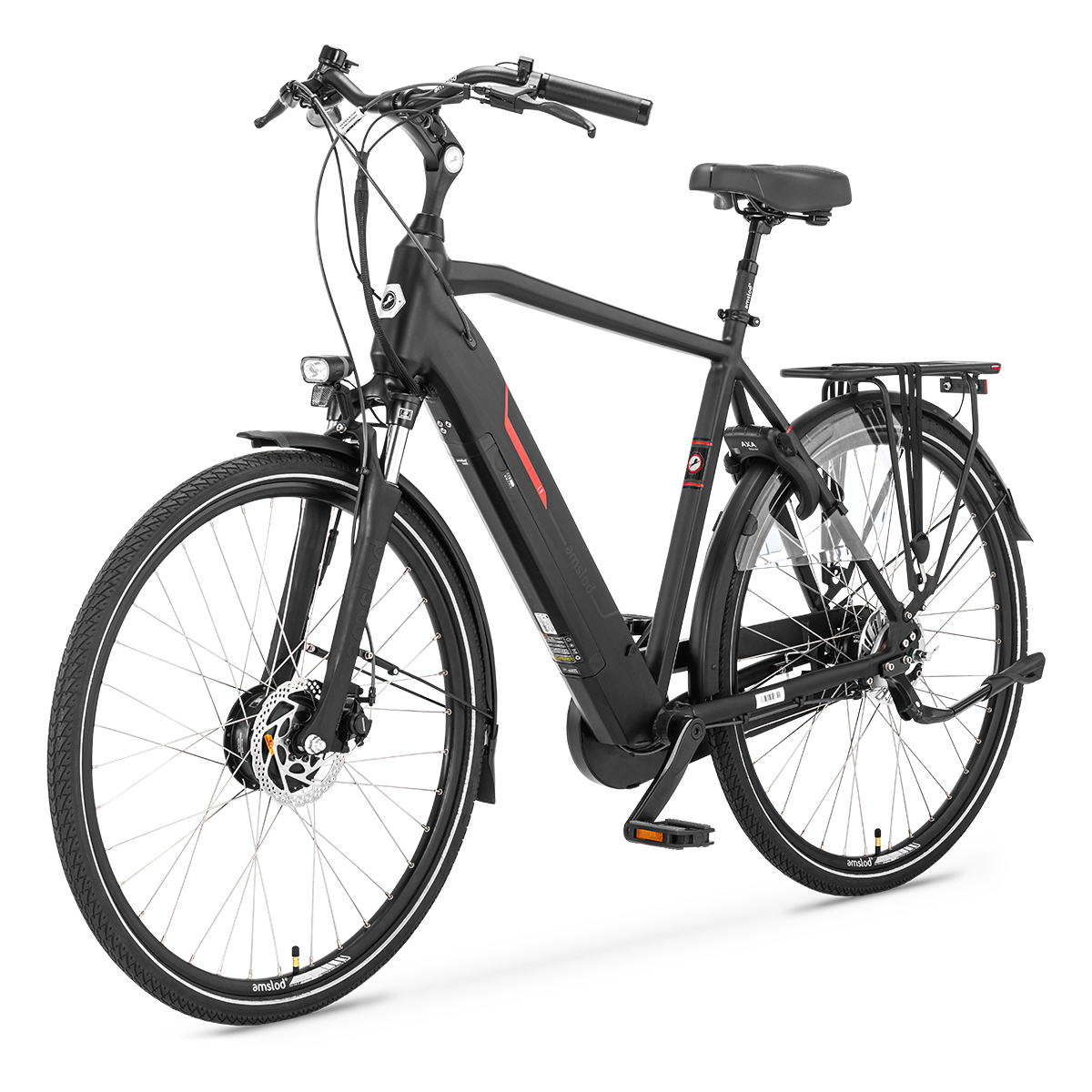 afbeelding Amslod elektrische fiets comfort flow highland electrische fiets heren 6