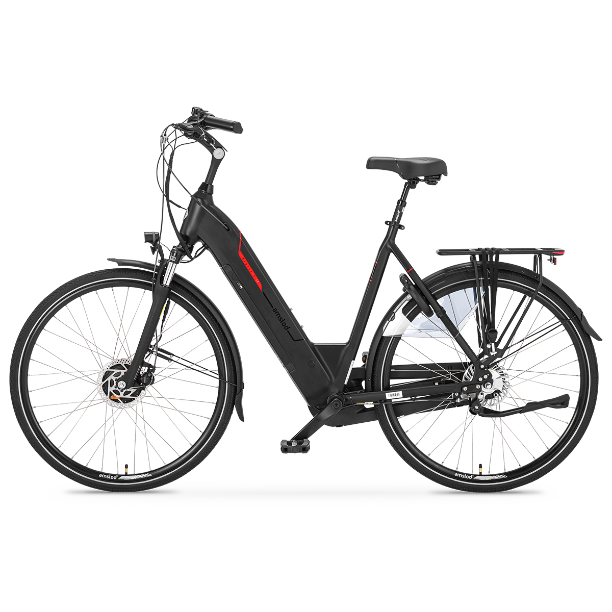afbeelding Amslod elektrische fiets comfort flow newton e-bike dames 4
