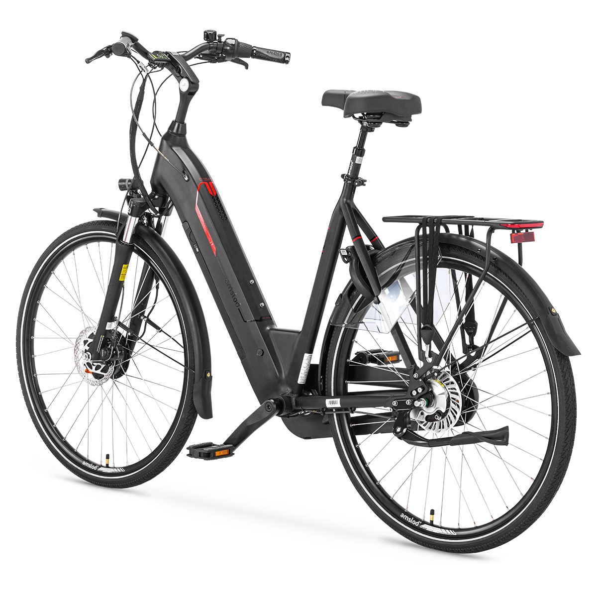 afbeelding Amslod elektrische fiets comfort flow newton e-bike dames 5